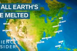 Как будет выглядеть Земля, если растают все льды (видео)