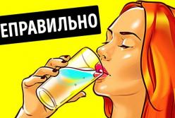 6 неправильных способов пить воду (видео)