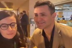 "У нас с вами гляделки": Тищенко странно вел себя на съезде партии (видео)