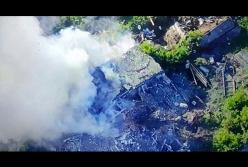 ВСУ уничтожили бетонированный ДОТ террористов «ДНР» (видео)