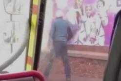 В Киеве подрались водители маршруток (видео)