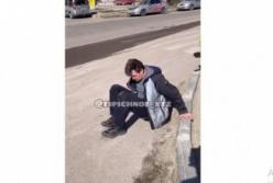 Не мог держаться на ногах: пьяный водитель устроил лобовое ДТП в Харькове (видео)