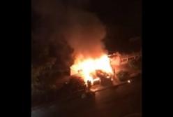 В Киеве горел ресторан (видео)