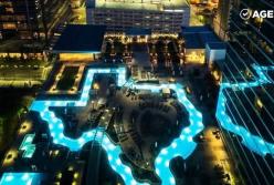 Река на крыше небоскреба (видео)