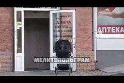 В Запорожской области мать оставила младенца одного в коляске на улице (видео)