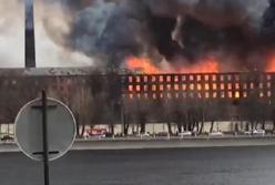 В Петербурге вспыхнул крупный пожар, есть погибший (видео)