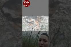 Под Киевом жестоко поиздевались над собакой (видео)
