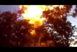 В Чечне взорвалась АЗС (видео)