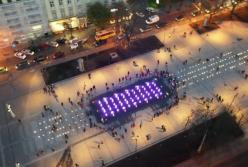 Во Львове открыли фонтан с азбукой Морзе (видео)
