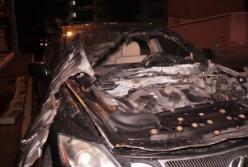 В Киеве ночью взорвался Lexus (видео)