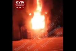 В Киеве взорвался трансформатор (видео)