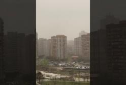 Киев и пригород накрыла пылевая буря (видео)