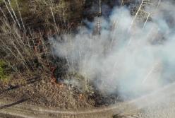 Тушили огонь лопатами: появились подробности масштабного лесного пожара в Киевской области (видео)