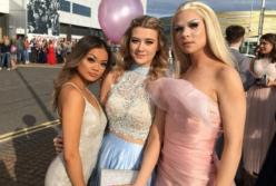 Школьник пришел на выпускной в образе девушки и был избран «королевой бала» (видео)