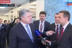  «Вы и ваш лидер – убийцы украинцев»: Порошенко жестко ответил пропагандисту Кремля (видео)
