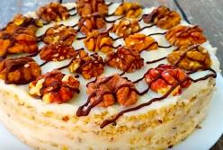 Волшебный "Ореховый" торт без выпечки: очень быстрый рецепт (видео)