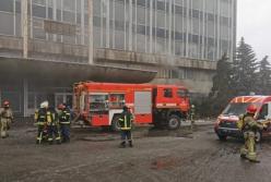 Под Киевом горел завод Электронмаш (видео)