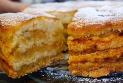 Больше не нужно месить тесто: уникальный  пирог "Три стакана" с яблоками (видео)