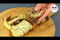 Идеи вкусных десертов из блинов (видео)