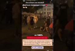 Во Львове избили мужчину, оскорблявшего украинцев (видео)