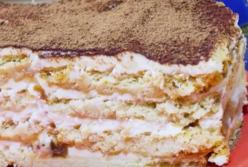 Потрясающий нежный торт без выпечки со сметанно-творожным кремом (видео)