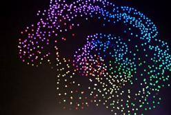 Световое шоу из 1374 дронов в Китае