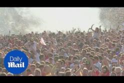 Бурная реакция болельщиков после первого гола англичан в полуфинале (видео)