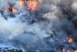 В Николаевской области произошел масштабный пожар на свалке (видео)
