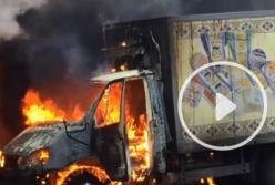 В Киеве горел рынок (видео)