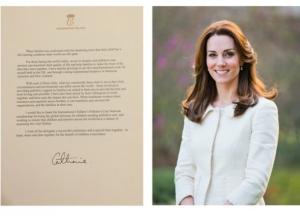 Кейт Миддлтон, готовясь стать королевой, отправила своим друзьям это письмо