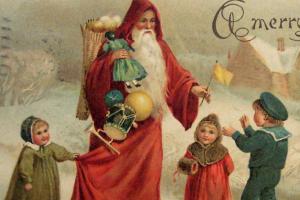 Колядки, подарки и 101 жених. Как выглядели рождественские открытки сто лет назад