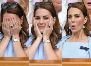 Забавная мимика Кейт Миддлтон на финале Уимблдона (фото)