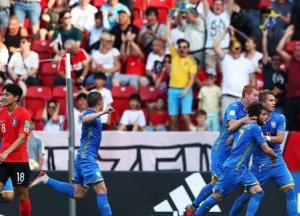 Невероятные эмоции игроков сборной Украины после победы на чемпионате мира (видео)