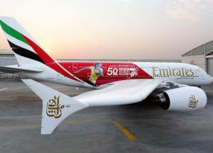​Самолет Fly Dubai украсило изображение украинской регбистки, - Юрий Голик