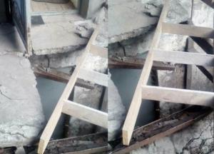 В Днепре женщина провалилась в подвал дома