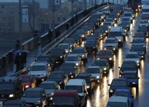 Киев сковали вечерние пробки (карта)