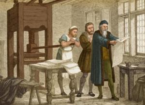 Google посвятил дудл изобретателю печатного станка Иоганну Гутенбергу