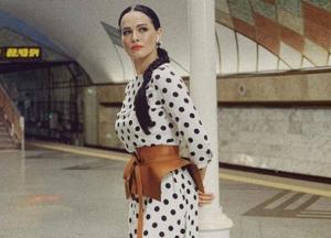 Даша Астафьева неожиданно прокатилась в метро (фото)