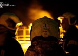 Росія вдарила по об'єкту газовидобування в Полтавській області, гасили майже всю ніч