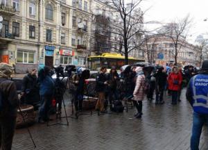 В центре Киева напали на журналиста (видео)