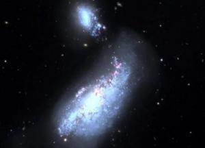 Астрономы обнаружили галактику с двумя ядрами