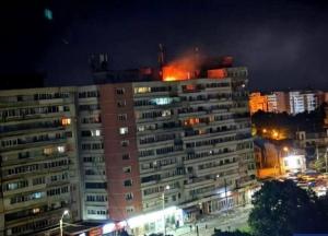Російський дрон, який влучив у житловий будинок у Галаці, уразила українська ППО (відео)