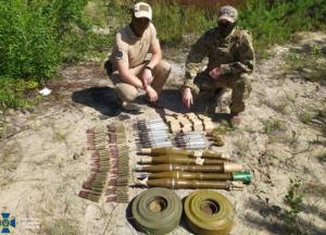 На Луганщине обнаружили тайник с противотанковыми минами (фото)