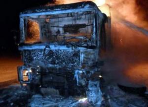 В Одесской области масштабный пожар уничтожил три фуры с фруктами (фото)