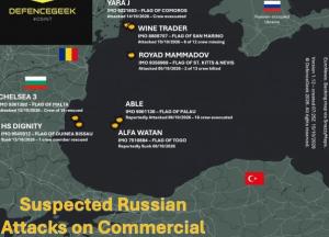 Росія атакувала цивільні судна біля берегів Румунії: вісім моряків зникли безвісти