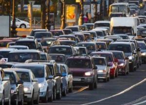 Киев застыл в пробках (карта)