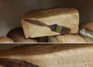 В супермаркете одессы хлеб продавали с щеткой для краски (фото) 