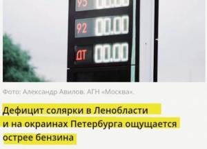 Дефіцит дизеля в Санкт-Петербурзі: перша партія пального вирушила до США