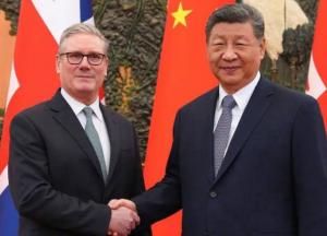 Стармер та Сі домовились про "всеосяжне стратегічне партнерство" між Великою Британією та Китаєм