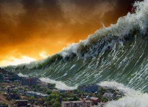 Ученые зафиксировали стометровое цунами